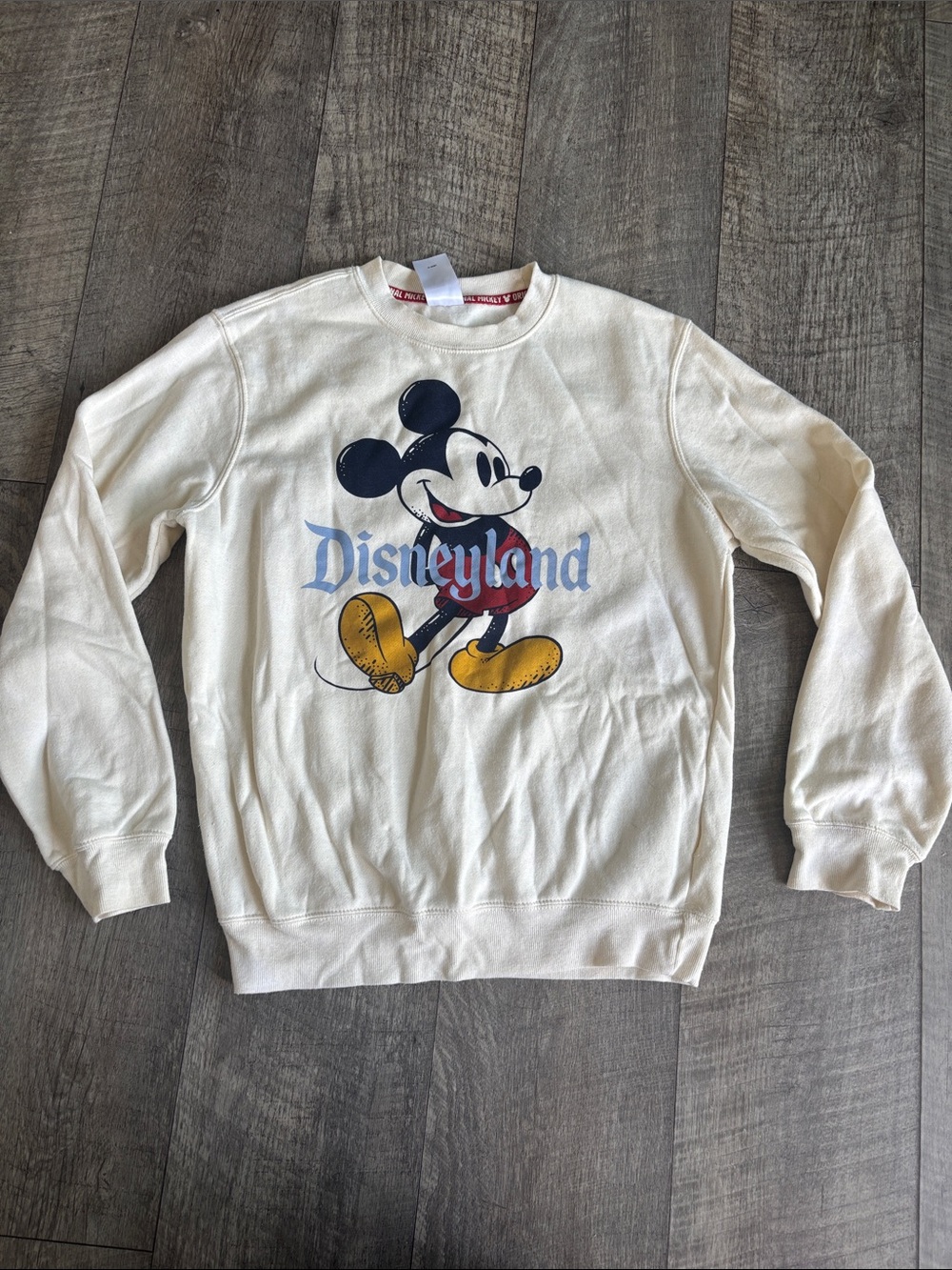 Disney Cream Mickey Mouse Disneyland Graphic Sweater